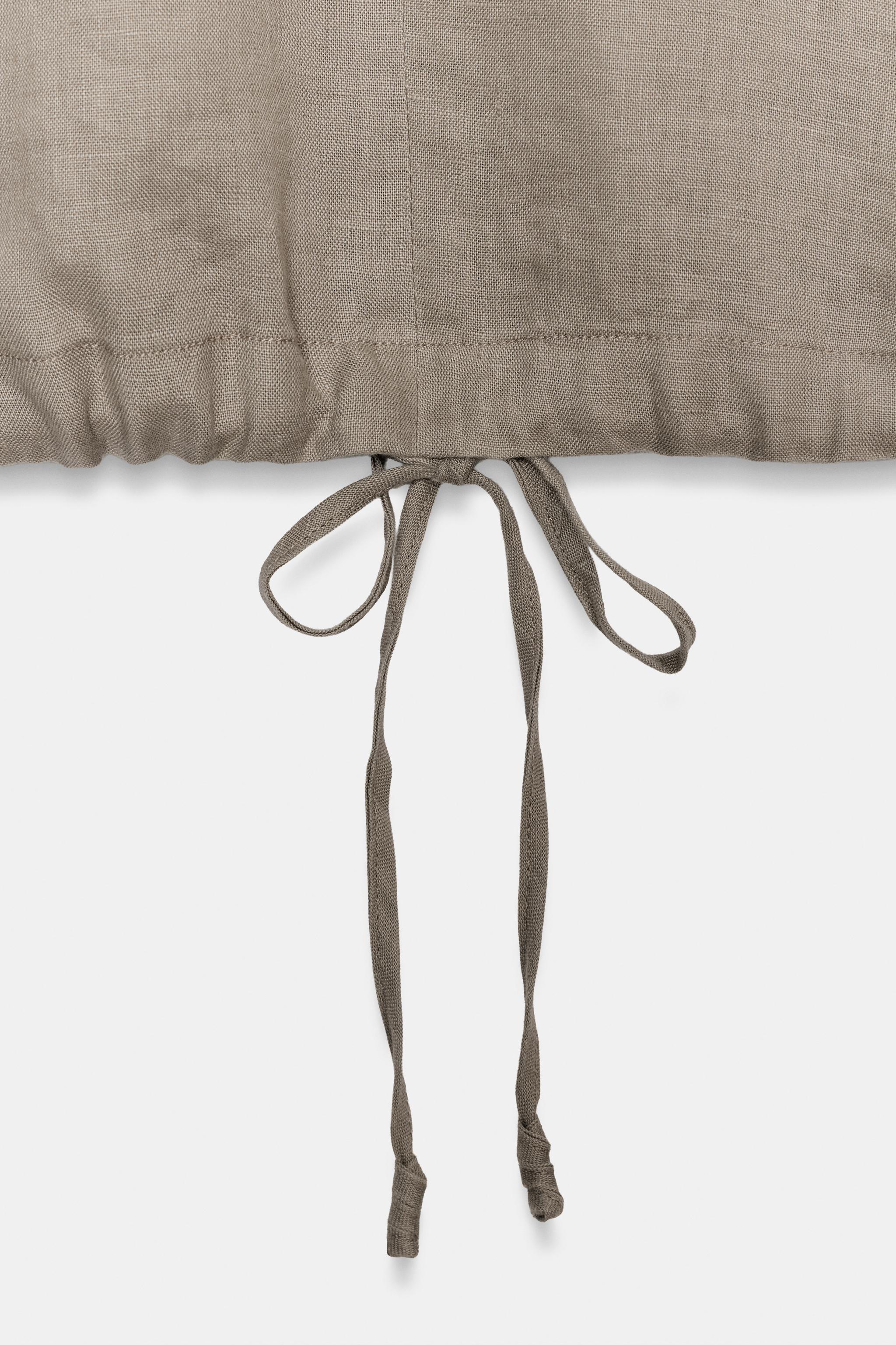 100% LINEN LACED TOP ZW COLLECTION